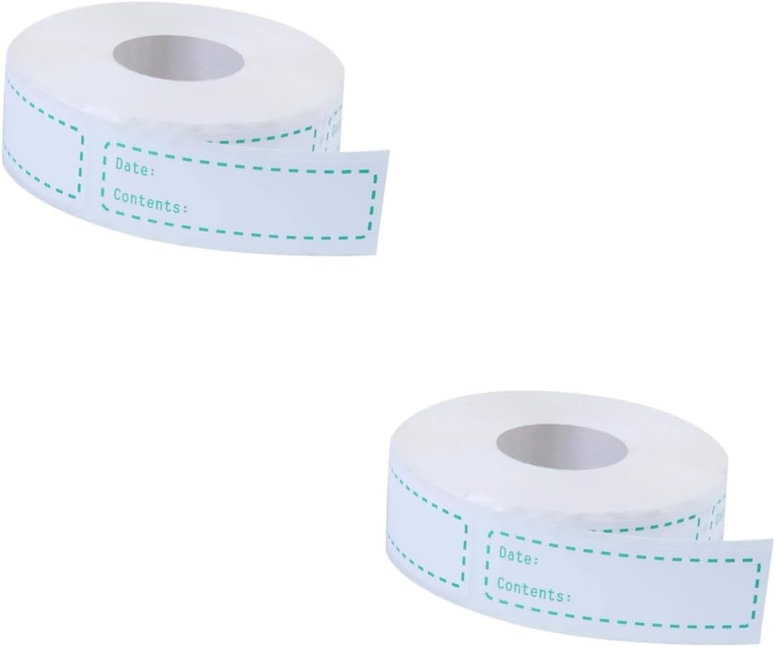 EXCEART 2rolls Food Storage Date Labels Kitchen Stickers for Keeping Removable Adhesive for Freezer and Refrigerator Use for Food Organization