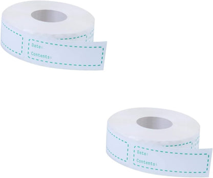 EXCEART 2rolls Food Storage Date Labels Kitchen Stickers for Keeping Removable Adhesive for Freezer and Refrigerator Use for Food Organization