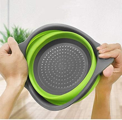 2-Pack Collapsible Colander, 9.5 & 11.5 Inch Folding Basket