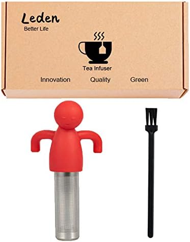 Leden Tea Infuser for Loose Leaf Tea Extra Fine Mesh Tea Steeper Gray