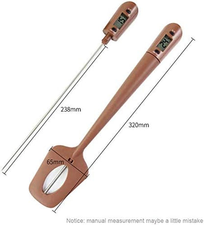 Efeng Candy Thermometer Spatula,Digital Cooking Thermometer with Pot Clip – Silicon Spatula with Meat Thermometer, Instant Read Temperature Reading for Candy,Chocolate,Grill Meat Cooking