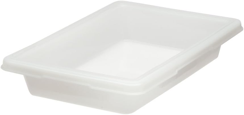 Rubbermaid Commercial Products Polycarbonate Food Storage Box/Tote, 2 Gallon, Clear, for Restaurant/Kitchen/Cafeteria