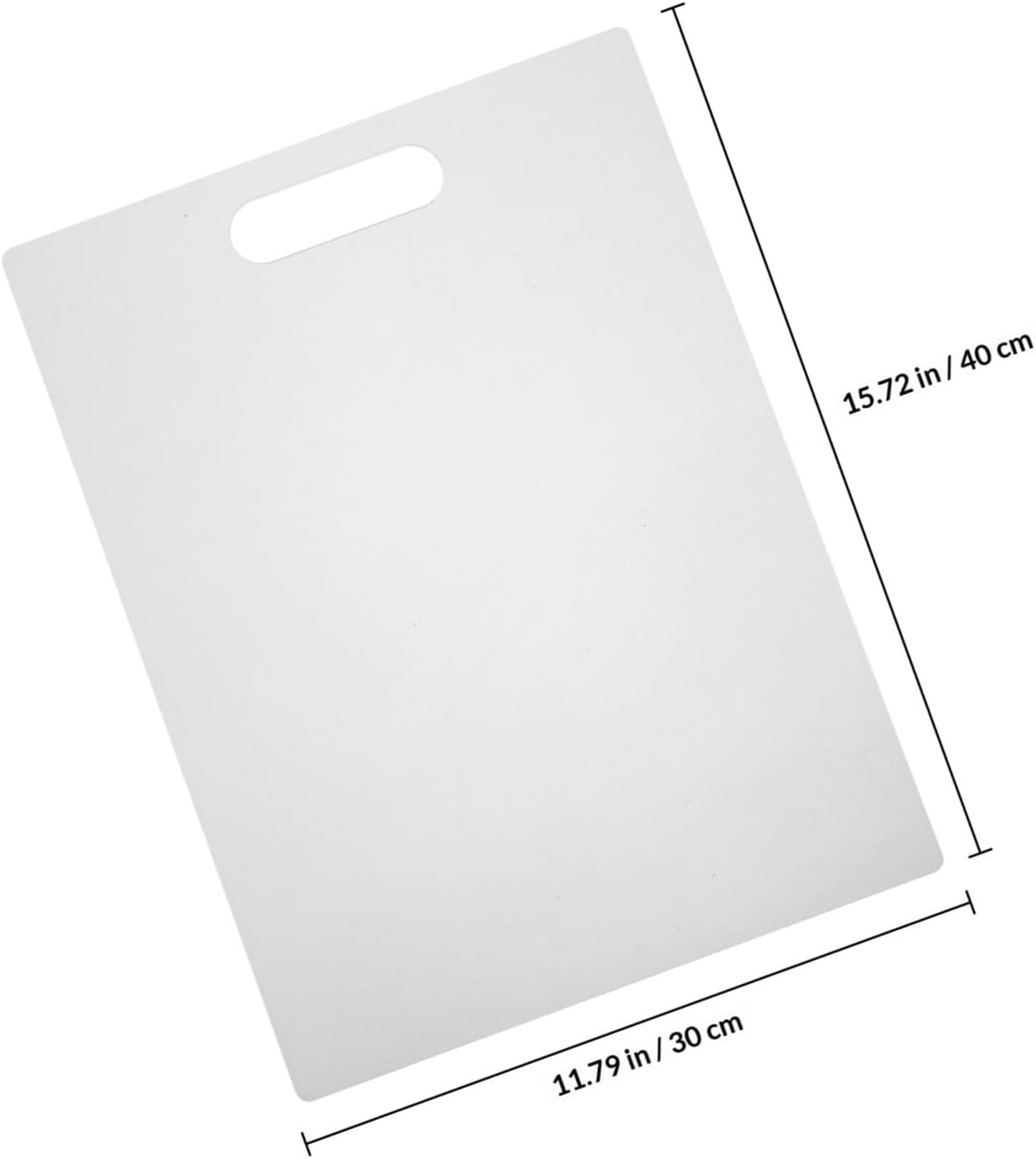 BESPORTBLE Nonslip Acrylic Cutting Board 400x300x5mm Kitchen Household Chopping Mat for Fruits Vegetables with Flat Surface and Anti-skid Design
