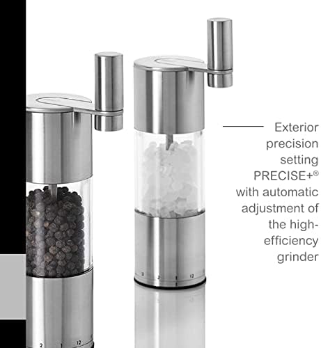 AdHoc Select Geared Salt or Pepper Grinder, Stainless Steel, 7.5"