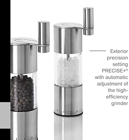 AdHoc Select Geared Salt or Pepper Grinder, Stainless Steel, 7.5"