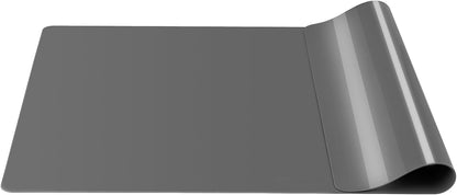 Silicone Placemats, Food-Grade Non-Slip Waterproof, Dining, Stain Resistant, Countertop Protector, Kitchen Counter Mat, Heat Resistant, Baking mat Dishwasher Safe (23.6"×15.7"-1pack, Black)