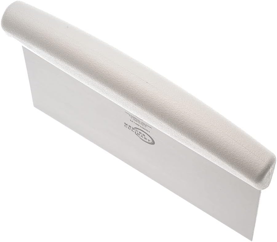 Mercer Culinary Millennia Bench Scraper, 5 7/8 Inch X 3 1/2 Inch Blade, Black Handle