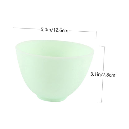 Facial Mask Mixing Bowl Set 3 Pcs Spa Mixing Bowls Soft Silicone Mask Bowl for Diy Non-slip Beauty Tool