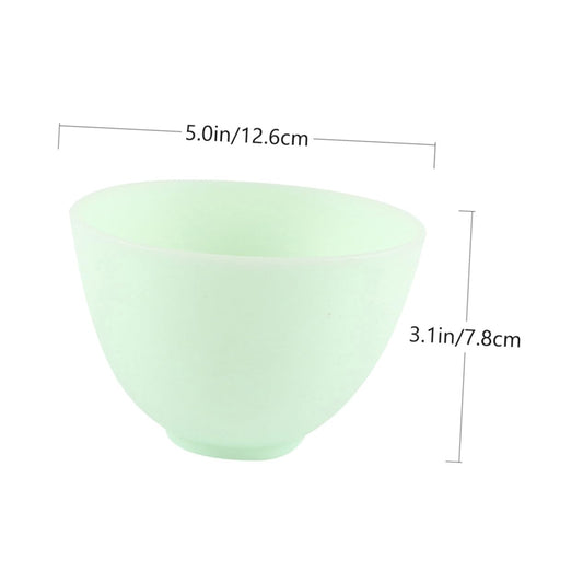 Facial Mask Mixing Bowl Set 3 Pcs Spa Mixing Bowls Soft Silicone Mask Bowl for Diy Non-slip Beauty Tool