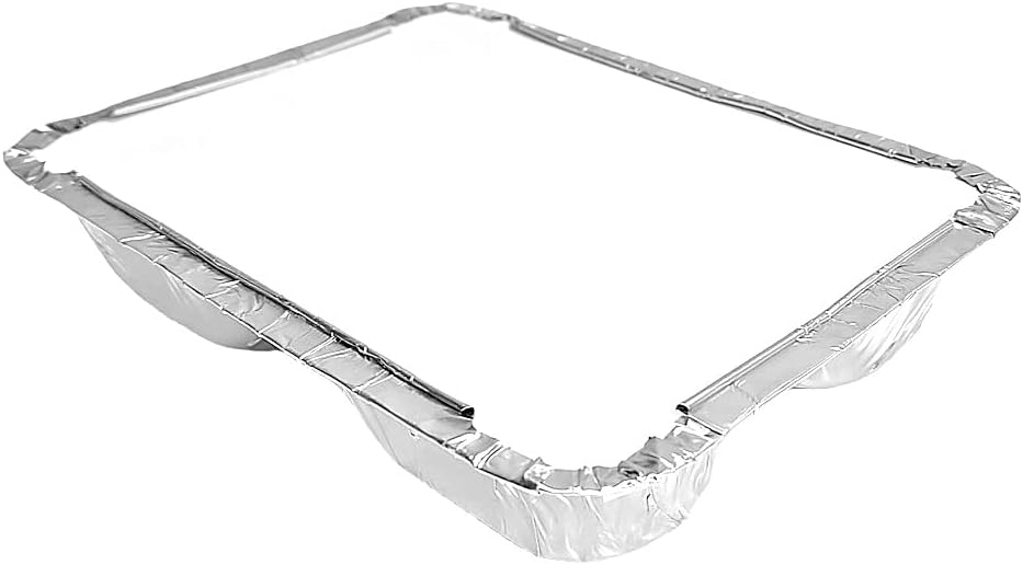 PACTOGO Aluminum Foil 3-Compartment TV Dinner Trays with Board Lid - 8x6 Disposable Tin Foil Pans for Baking, Meal Prep and Freezer, Takeout, Leftovers (Pack of 10 Sets)
