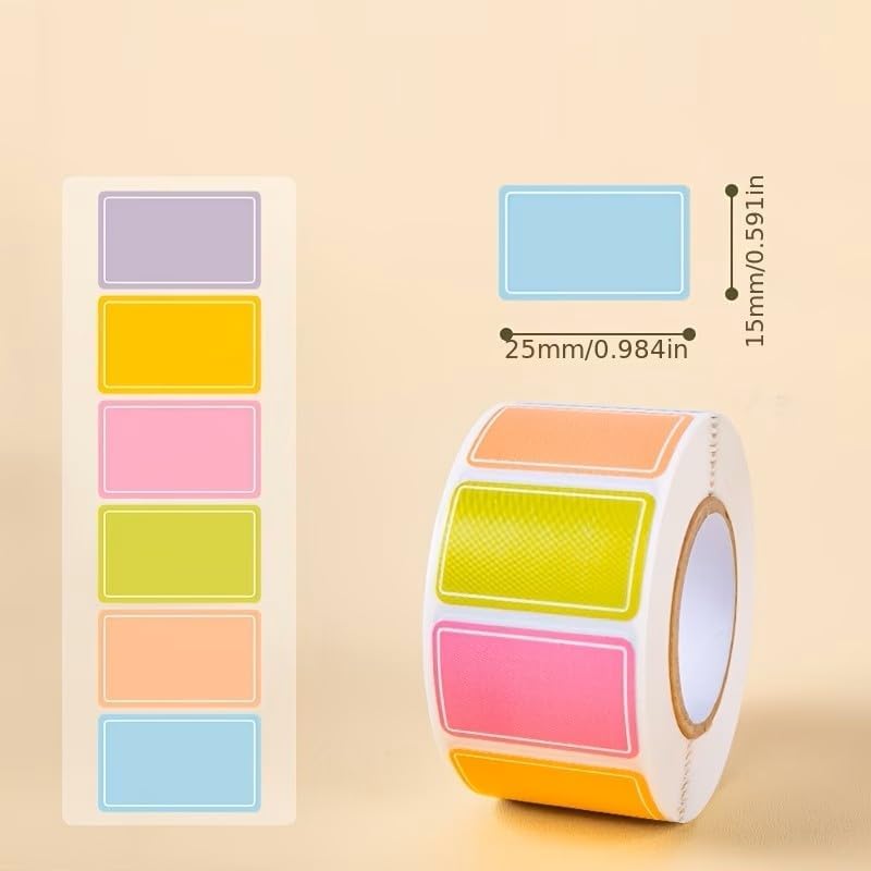 100-Pack Removable Freezer Labels, Waterproof Food Storage Stickers for Date & Contents Marking - Colors B