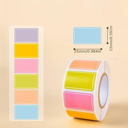 100-Pack Removable Freezer Labels, Waterproof Food Storage Stickers for Date & Contents Marking - Colors B