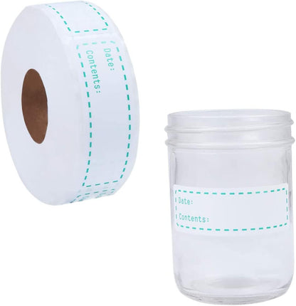 Lurrose 2rolls Natural Food Stickers for Boys and Girls DIY English Record Date Labels for Containers Kitchen