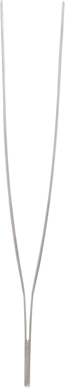 Mercer Culinary 18-8 Stainless Steel Chef Plating Tongs, Offset Tip, 6-1/2 Inch