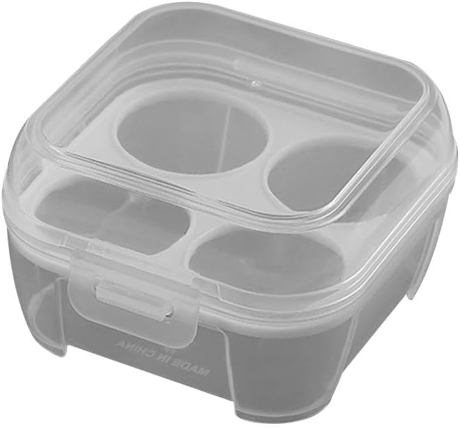 Clear Egg Storage Box,Deviled with Lid Container,Egg Dispenser Holder Case Refrigerator Crisper Picnic Travel Keeper Portable Egg Carriage for Tray Refrigerator Parts and Accessories