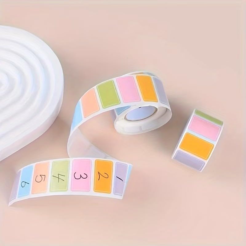 100-Pack Removable Freezer Labels, Waterproof Food Storage Stickers for Date & Contents Marking - Colors B