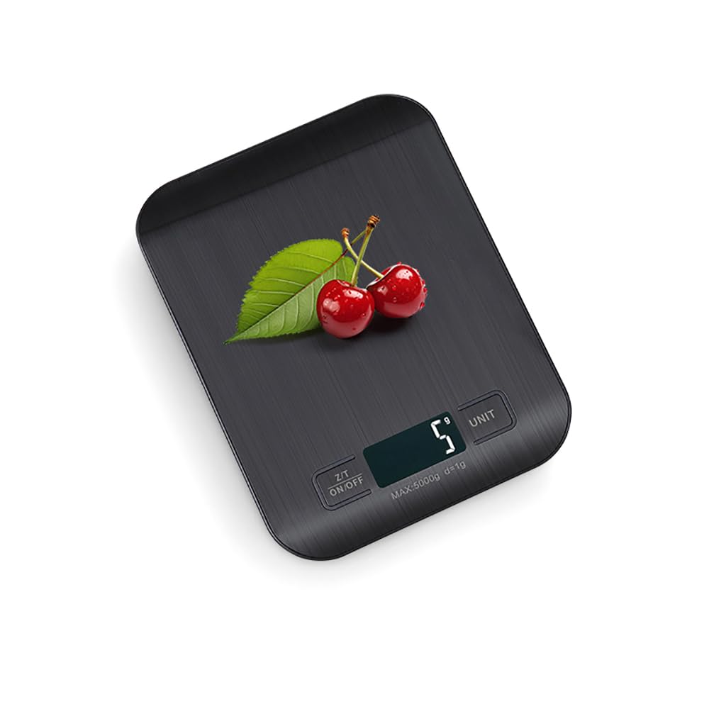 Digital Shipping Scale,Stainless Steel Panel, Accurate Portable Postal Scale for Packages, Small Business,Kitchen, Food, Handmade, Liquids, and Boutique (Rose Gold Battery(5kg/1g))
