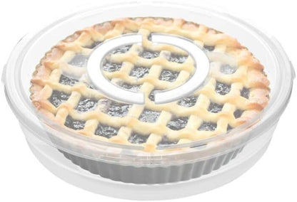 12inch Portable Pie Carrier with Lid and Cupcake Muffin Tart Cookie Fruit Snacks Keeper Food, Pie Carrier Round Pizza Holder Reusable Pie Keeper
