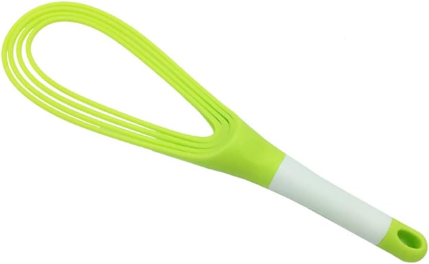 Kitchen Twist Whisk, 29CM Plastic Flat Balloon Whisk Thick Wire Egg Frother Beater Non Stick Cookware For Cooking Blending Whisking Stirring, Purple
