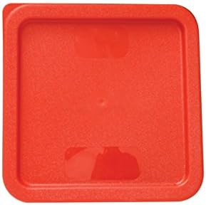 Tiger Chef 18 Quart Commercial Grade Clear Food Storage Square Polycarbonate Containers With Blue Lids 4 Pack