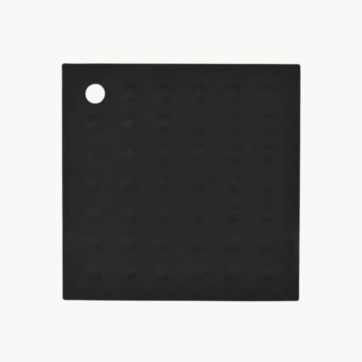 Lamson Silicone Pot Holder, 7x7 in Heat Resistant Trivet, Black