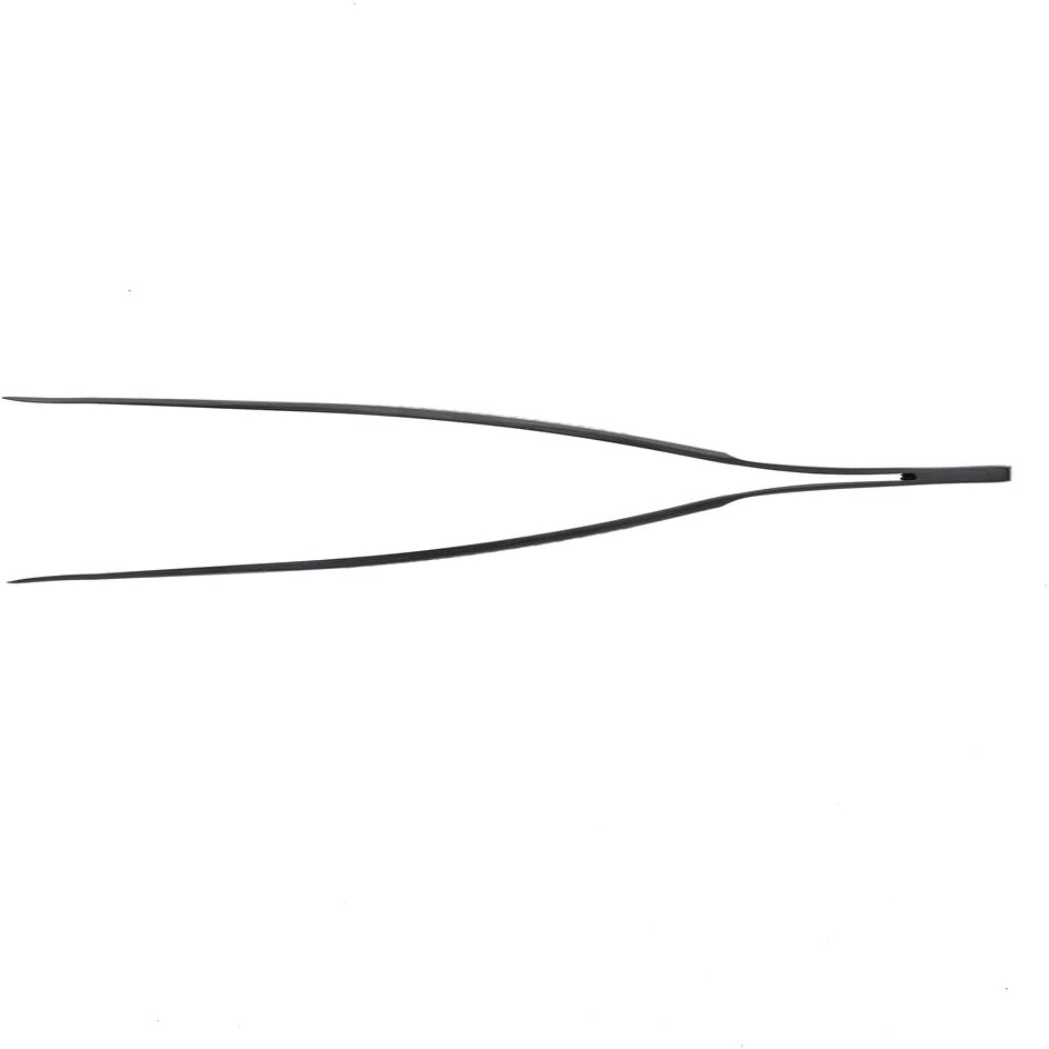 Mercer Culinary 18-8 Stainless Steel Chef Plating Tongs, Offset Tip, 6-1/2 Inch
