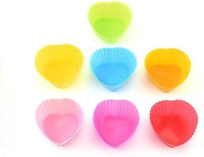 12pcs Reusable Silicone Muffin Cups & Cupcake Molds – Non-Stick Baking Tools for Perfectly Shaped Treats – Heat Resistant & Durable – For Home Bakers