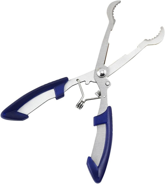 Stainless Steel Core Remover Pliers Kitchen Gadget Fruit Pitter Household Red Date Core Extractor with Blue Handle for Cooking and Snack Preparation