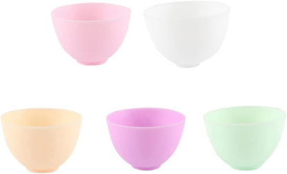 Didiseaon Odorless Anti-drop Silicone Mixing Bowl for Facial Masks Cooking Flexible Microwave Dishwasher Safe for Ingredients Sauces Medium Green