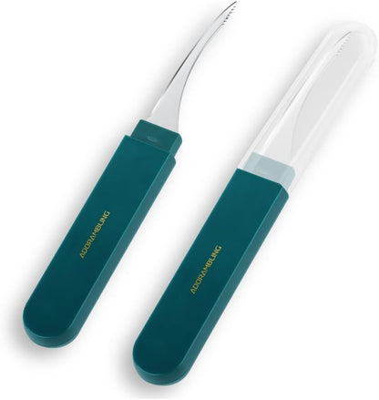 Shrimp Deveiner Tool Portable Shrimp Peeler with Safety Cover Efficient Shrimp Deveining Tool Shrimp Peeler and Deveiner Tool for Easy Shrimp Cleaning Shrimp Knife Shrimp Cleaner(Green)