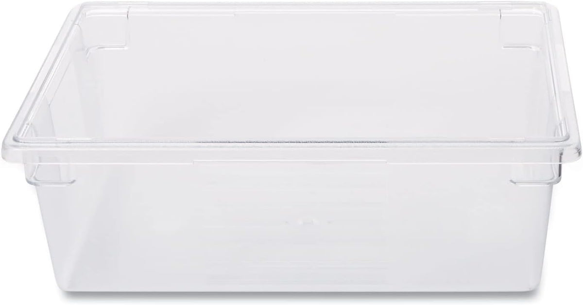 Rubbermaid Commercial Products Polycarbonate Food Storage Box/Tote, 2 Gallon, Clear, for Restaurant/Kitchen/Cafeteria