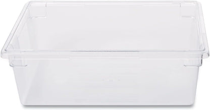 Rubbermaid Commercial Products Polycarbonate Food Storage Box/Tote, 2 Gallon, Clear, for Restaurant/Kitchen/Cafeteria
