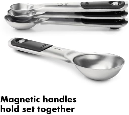 OXO Good Grips 4 Piece Stainless Steel Measuring Cups with Magnetic Snaps