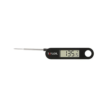 Taylor Digital Folding Stem Food Thermometer Black