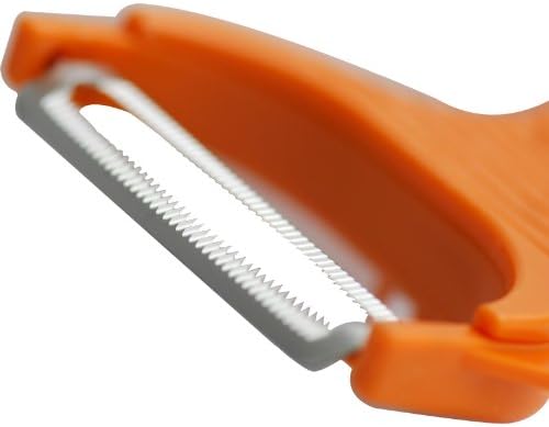 Börner Vegetable Peeler (6-in-1) • Garnishing Peeler with Grater • Multifunctional Peeler for Fruits & Vegetables • Fruit Peeler, Universal Peeler, Potato Peeler • Color: White