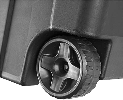Sterilite Heavy Duty 40 Gallon Wheeled Industrial Storage Tote, 4-Pack, Black