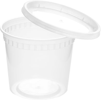 30oz Meal Prep Containers Bulk 50-Pack - 2-Compartment with Lids, Leakproof, Microwave/Freezer/Dishwasher Safe - Commercial Food Storage, Black