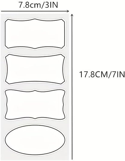 100-Pack Removable Freezer Labels, Waterproof Food Storage Stickers for Date & Contents Marking - Colors A