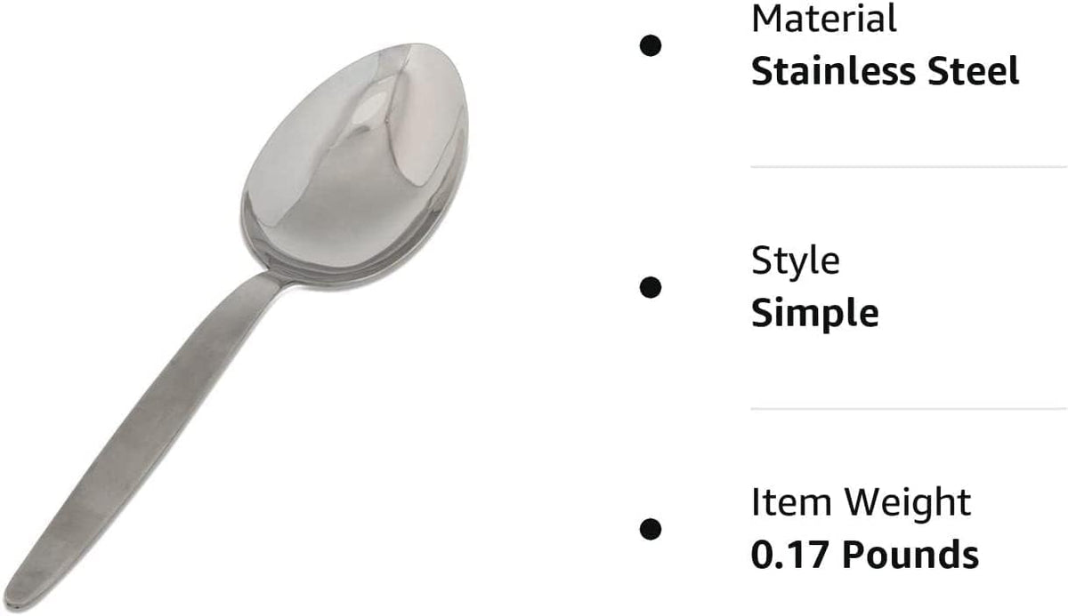 Chef Kunz Slotted Spoon | 9 Inch 18/10 Stainless Steel Silver Chef Cooking Spoons | Basting, Quenelle, Plating Spoon for Draining and Serving, Dishwasher Safe (Slotted)