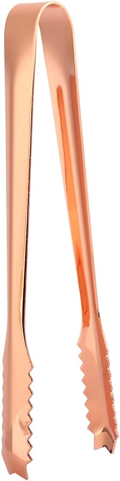 Ice Tongs with Teeth for Secure Grip, 7 Inch Stainless Steel Small Serving Clip, Non-Slip Handle Tool for Ice Cubes, Sugar, Appetizers, Kitchen, Bar, Party, Restaurant Accessories