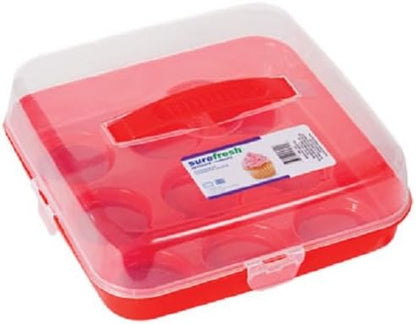 Sure Fresh Plastic Cupcake Carriers with Handles