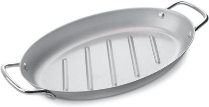 Grill Pan - 11'x15'' BBQ Grill Topper With Handles