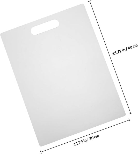 Lurrose Nonslip Large Acrylic Cutting Board 400x300x5mm Kitchen Chopping Mat for Vegetables Fruits Meat with Reusable Safe Surface for Home and Camping Use