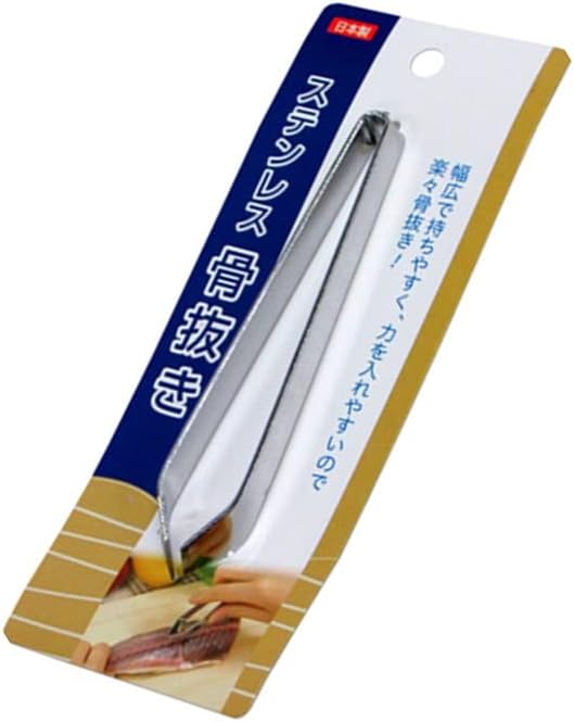 Tokyo Design Studio Fish Bone Tweezer Flat Type 11.8 cm 0335-562, Silver