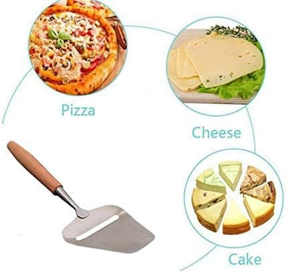 Cheese Slicer Plane Stainless Steel Cutter Spatula Server Wood Handle