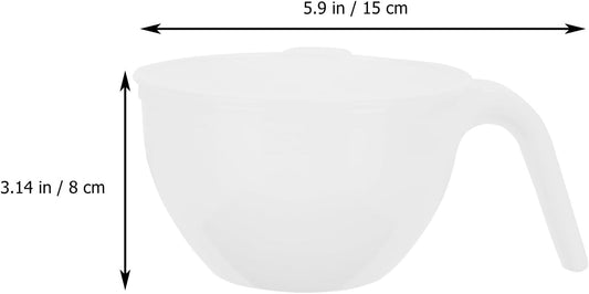 VOSAREA 5 Sets Plastic Mixing Bowls with Lids and Handles Multi Purpose Stackable Stirring Bowls for Home Restaurant Bakery Use