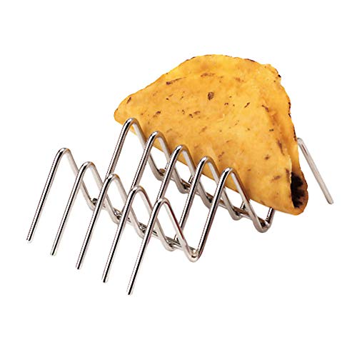 G.E.T. 4-81828 Stainless Steel Taco Holder / Stand, Holds 12 Tacos