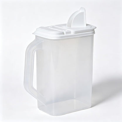 Cereal Containers Storage, Airtight 4 Quart Plastic Pantry Containers with Easy Grip Handles and Pour Spouts for Flour, Sugar, Rice, Cereal and Pet Food