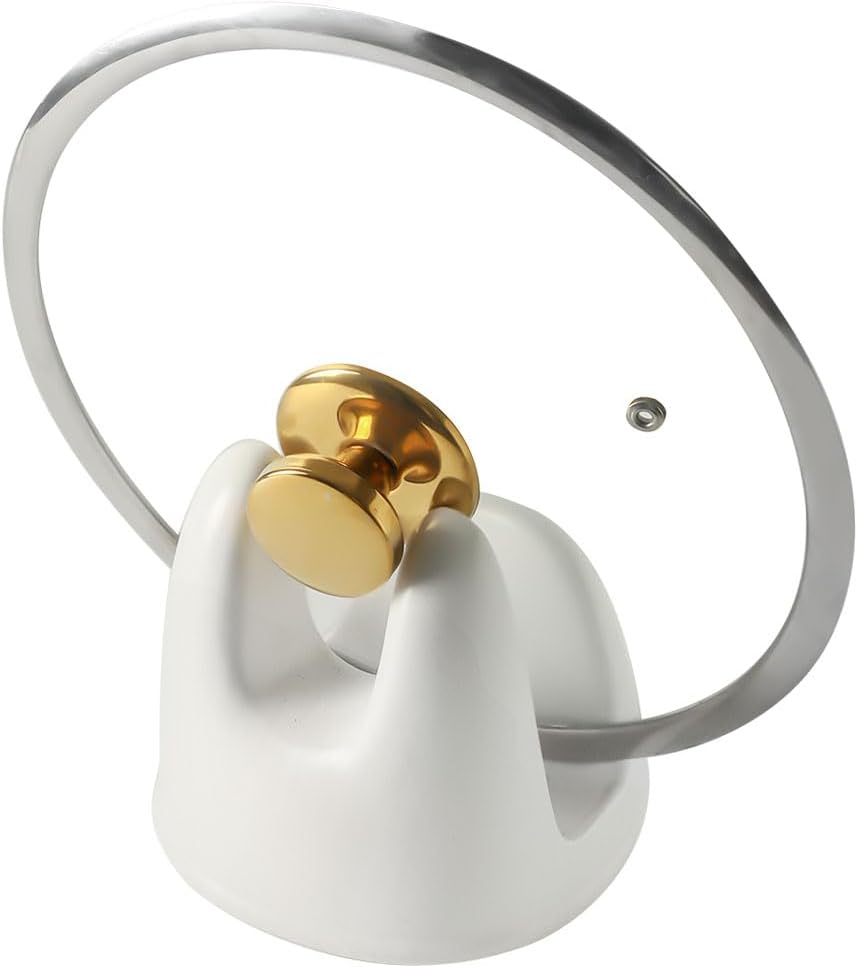 Nihow Ceramic Pot Lid Holder While Cooking for Kitchen Counter/Stove Top