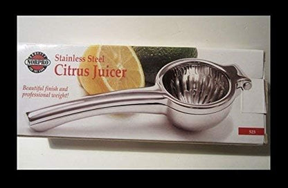 Norpro Stainless Steel Citrus Press Juicer, Manual Lemon & Lime Squeezer